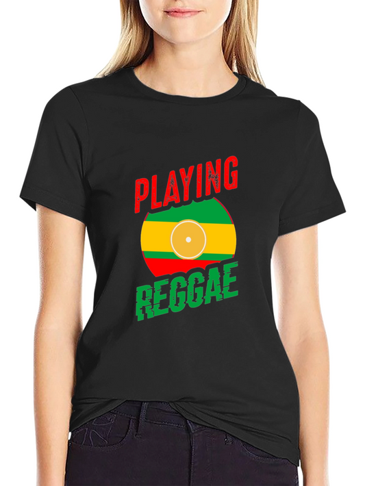 Playing Reggae T-Shirt - Black