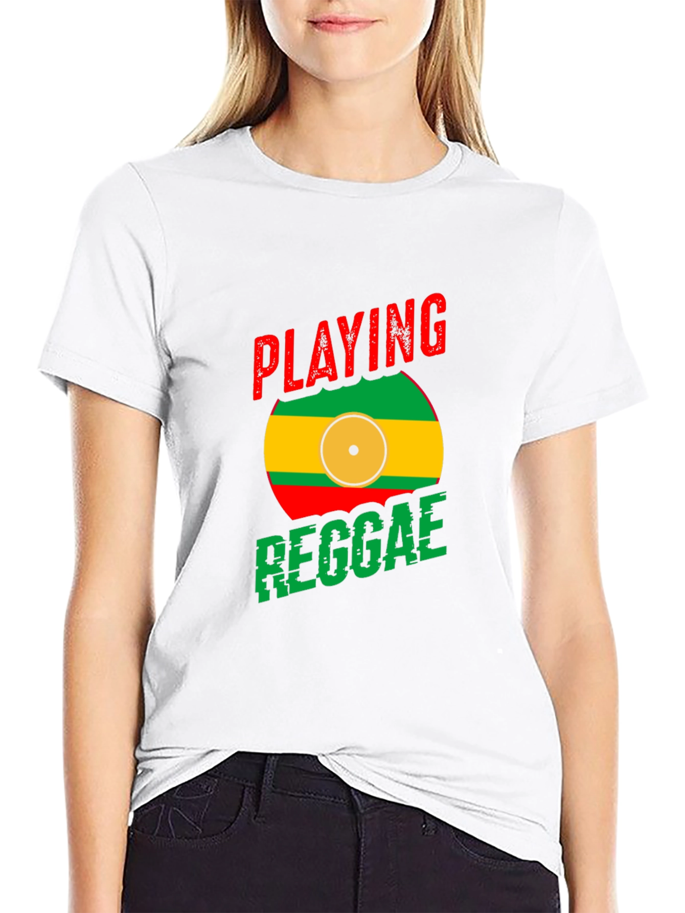 Playing Reggae T-Shirt - Black