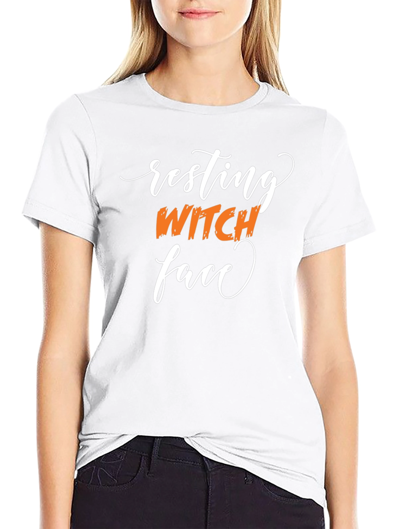 Resting Witch Face Black Tee