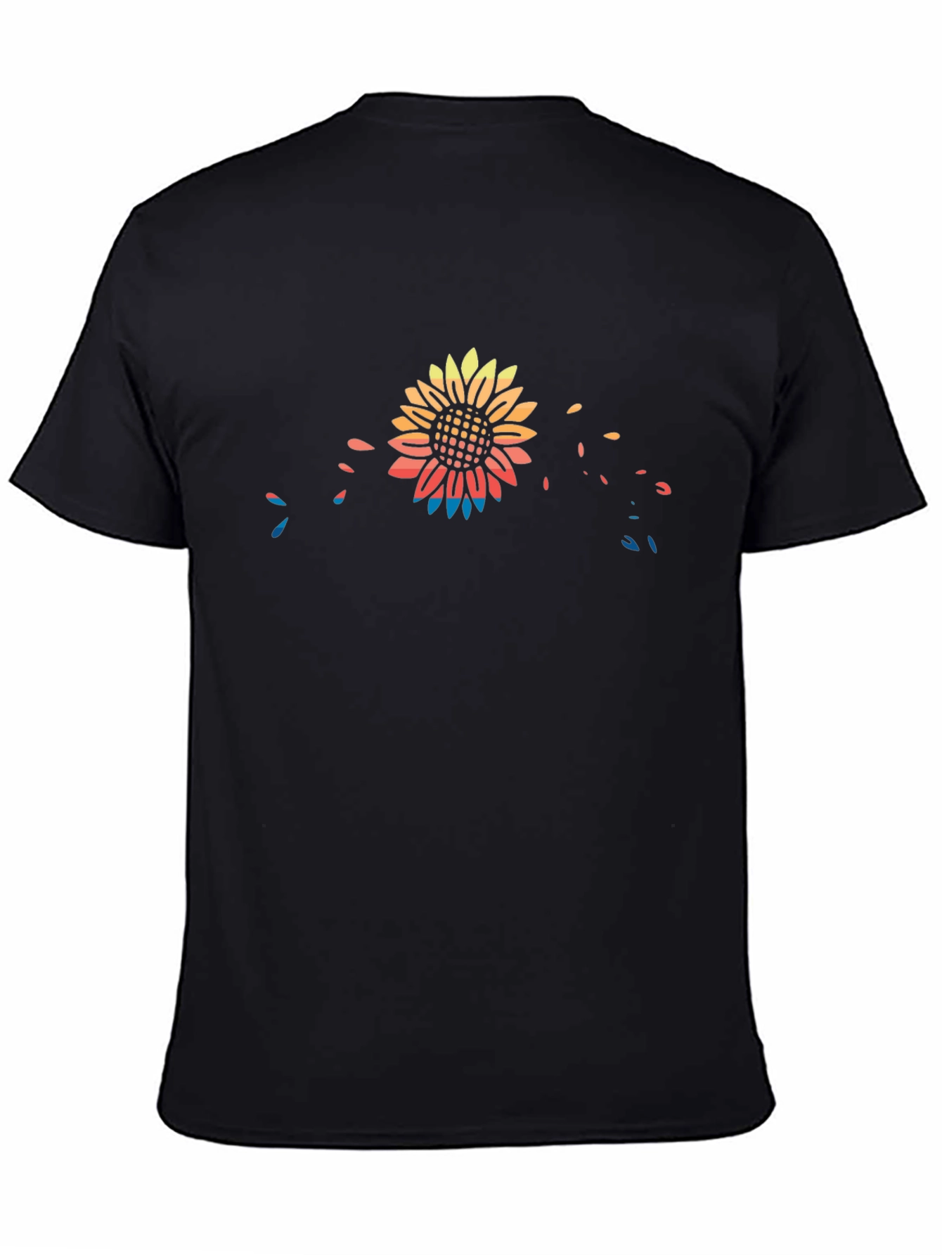 Sunflower Graphic Black T-Shirt