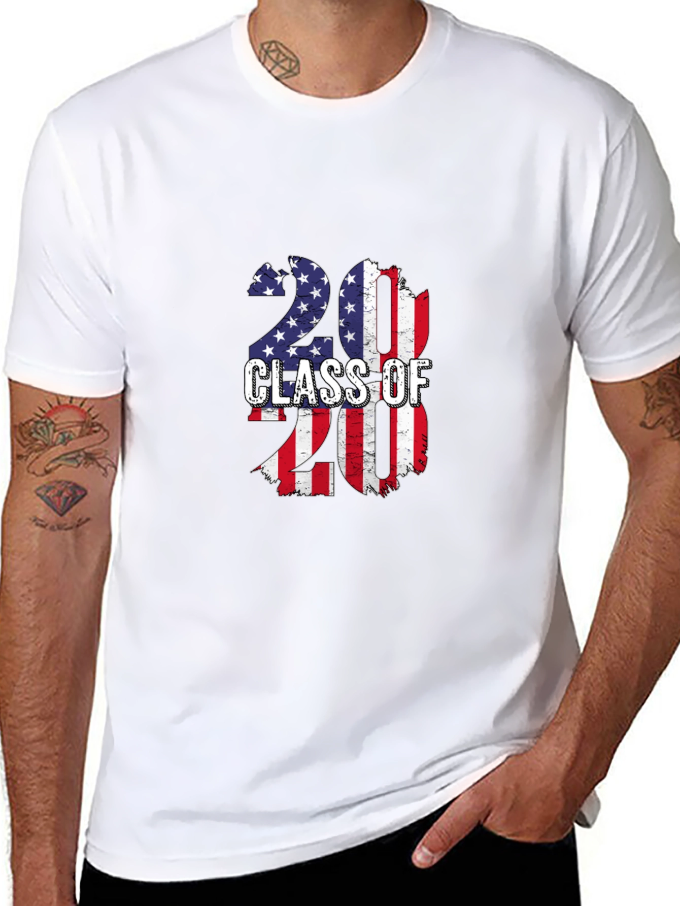 Patriotic Class of 2020 Graphic T-Shirt