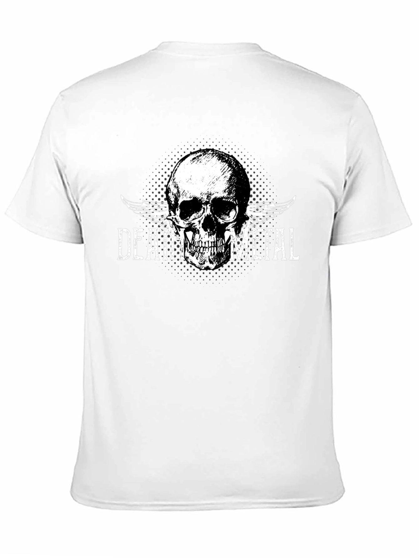 Death Metal Skull Graphic T-Shirt