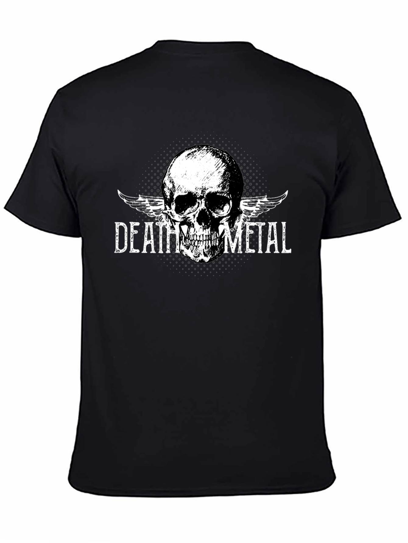 Death Metal Skull Graphic T-Shirt