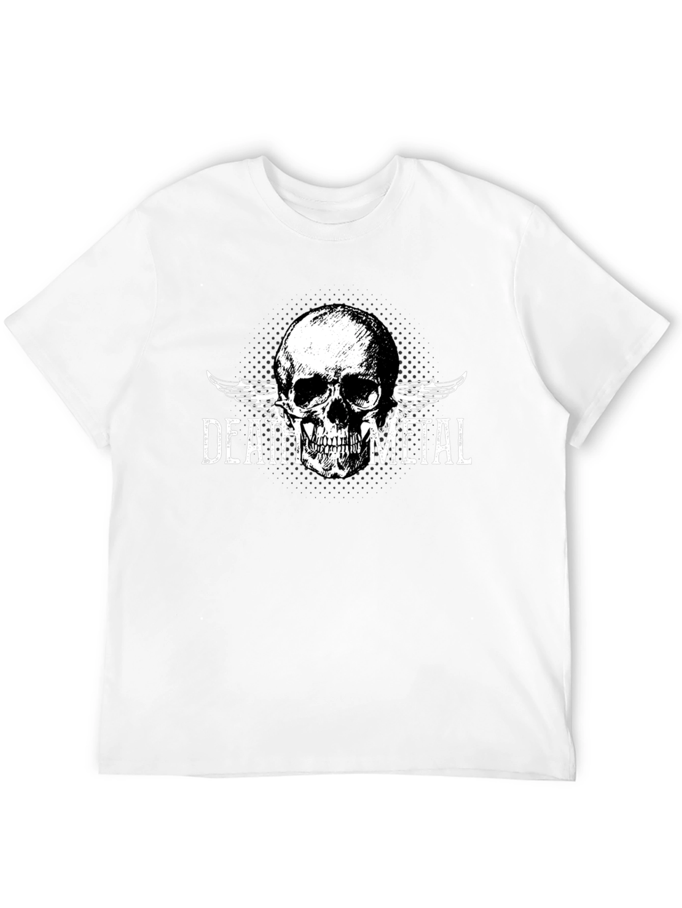 Death Metal Skull Graphic T-Shirt