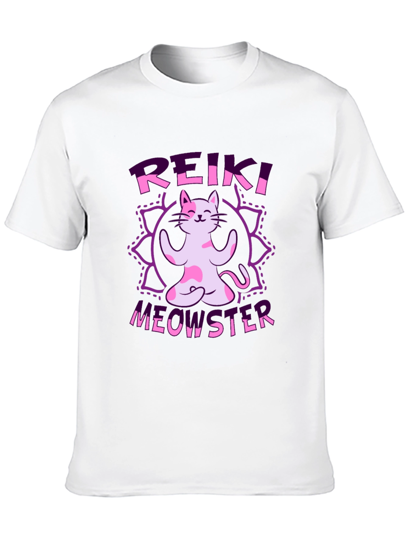 Reiki Meowster Black Graphic Tee