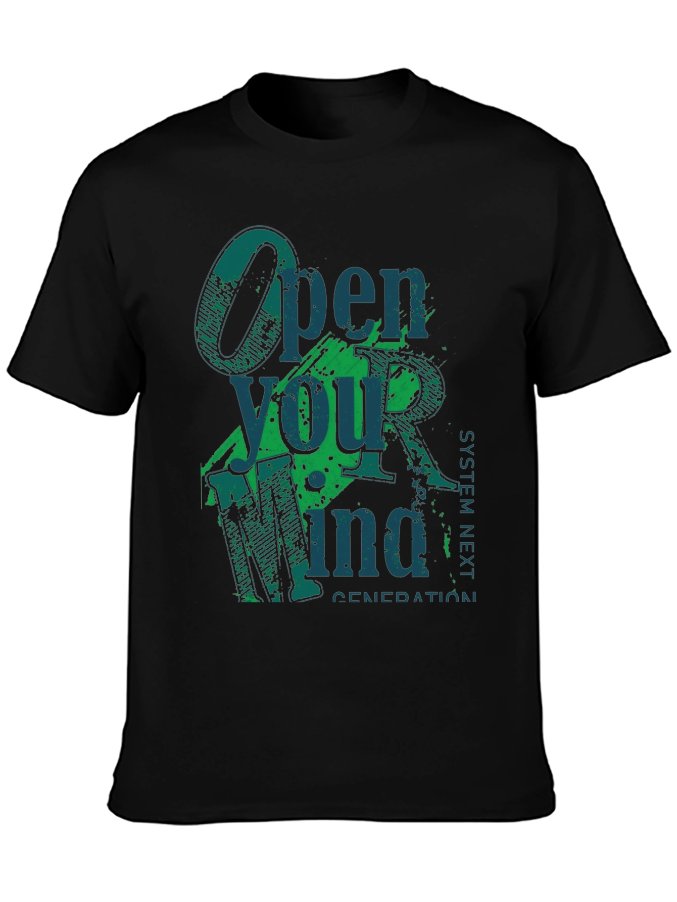 Open Your Mind Graphic Tee - Black T-Shirt