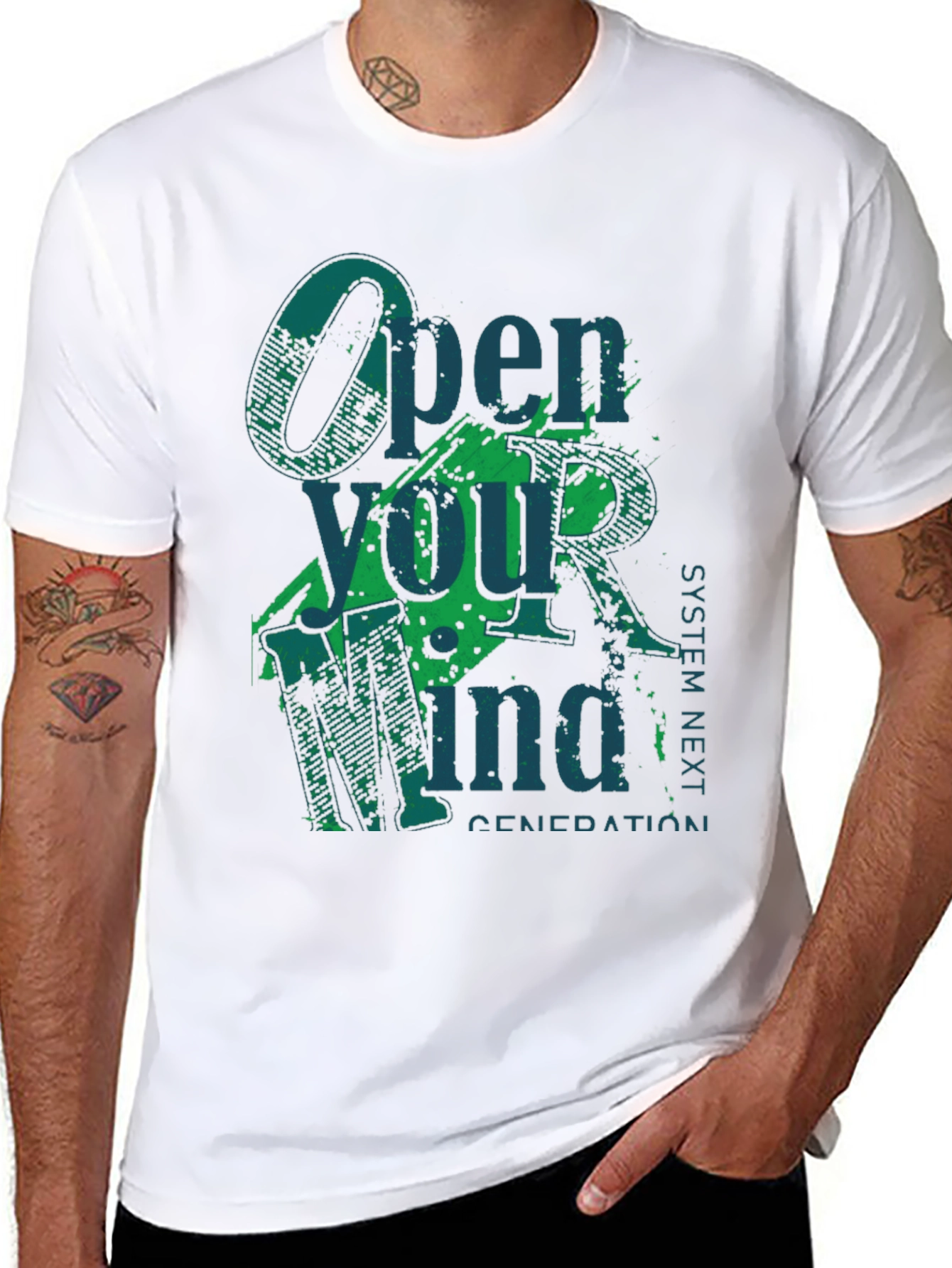Open Your Mind Graphic Tee - Black T-Shirt
