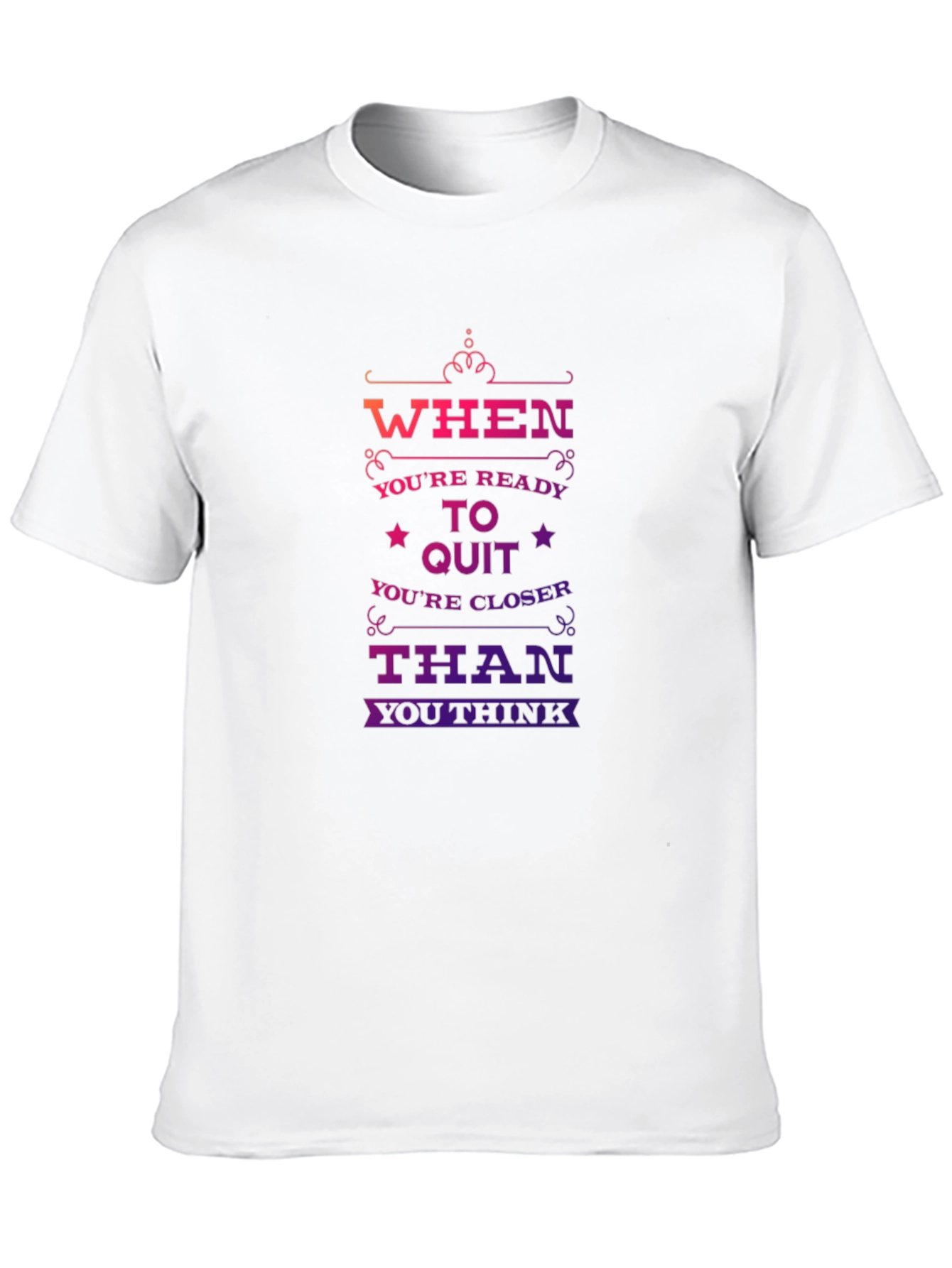 Motivational Quote Black T-Shirt for Men