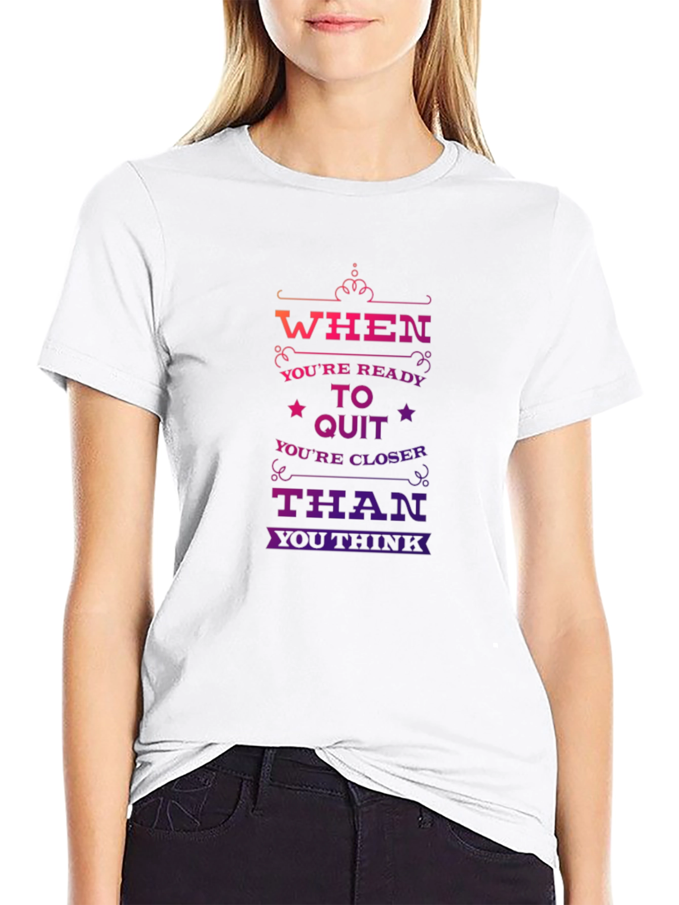 Motivational Quote Black T-Shirt for Men