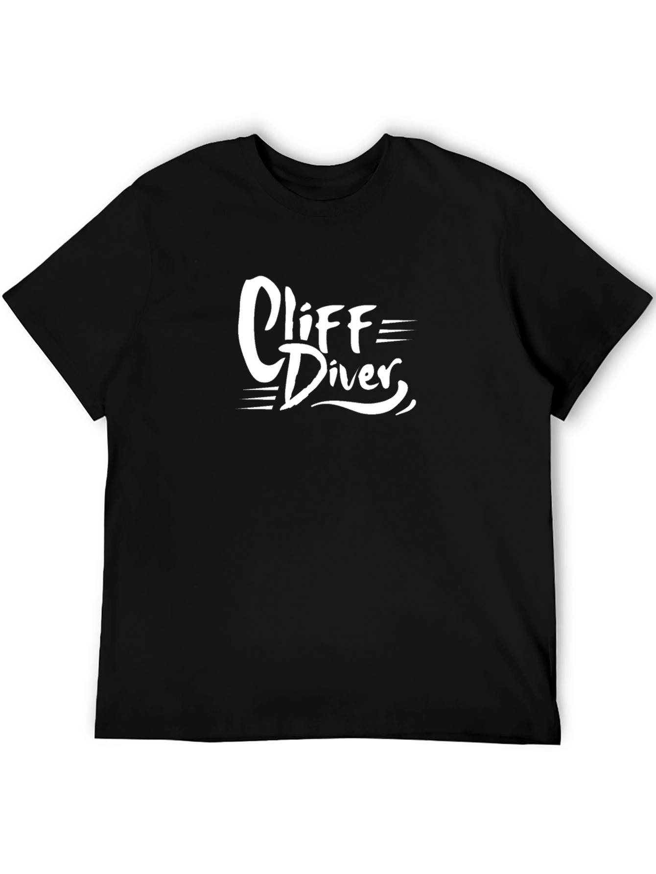 Cliff Diver Black Graphic Tee