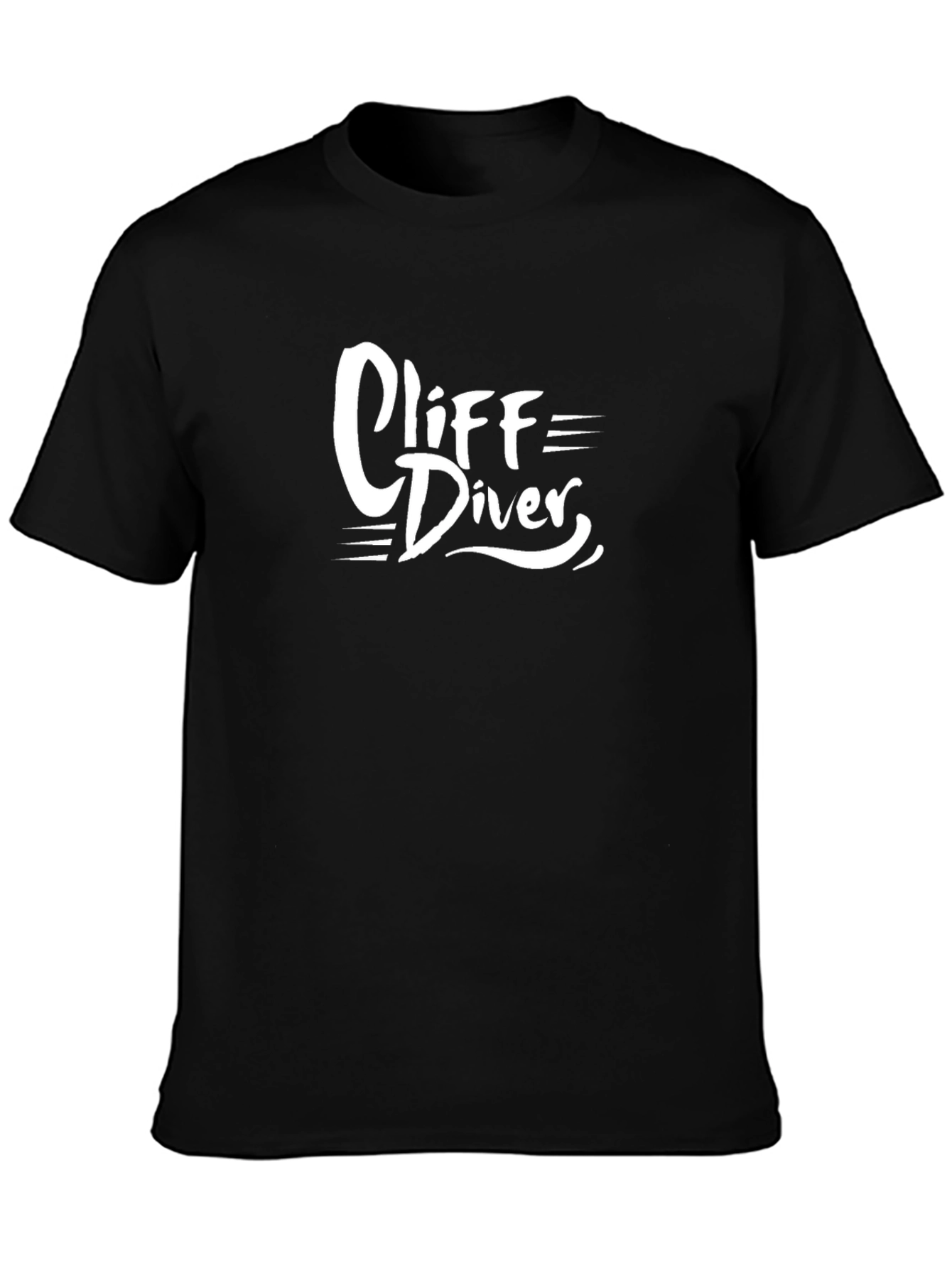 Cliff Diver Black Graphic Tee