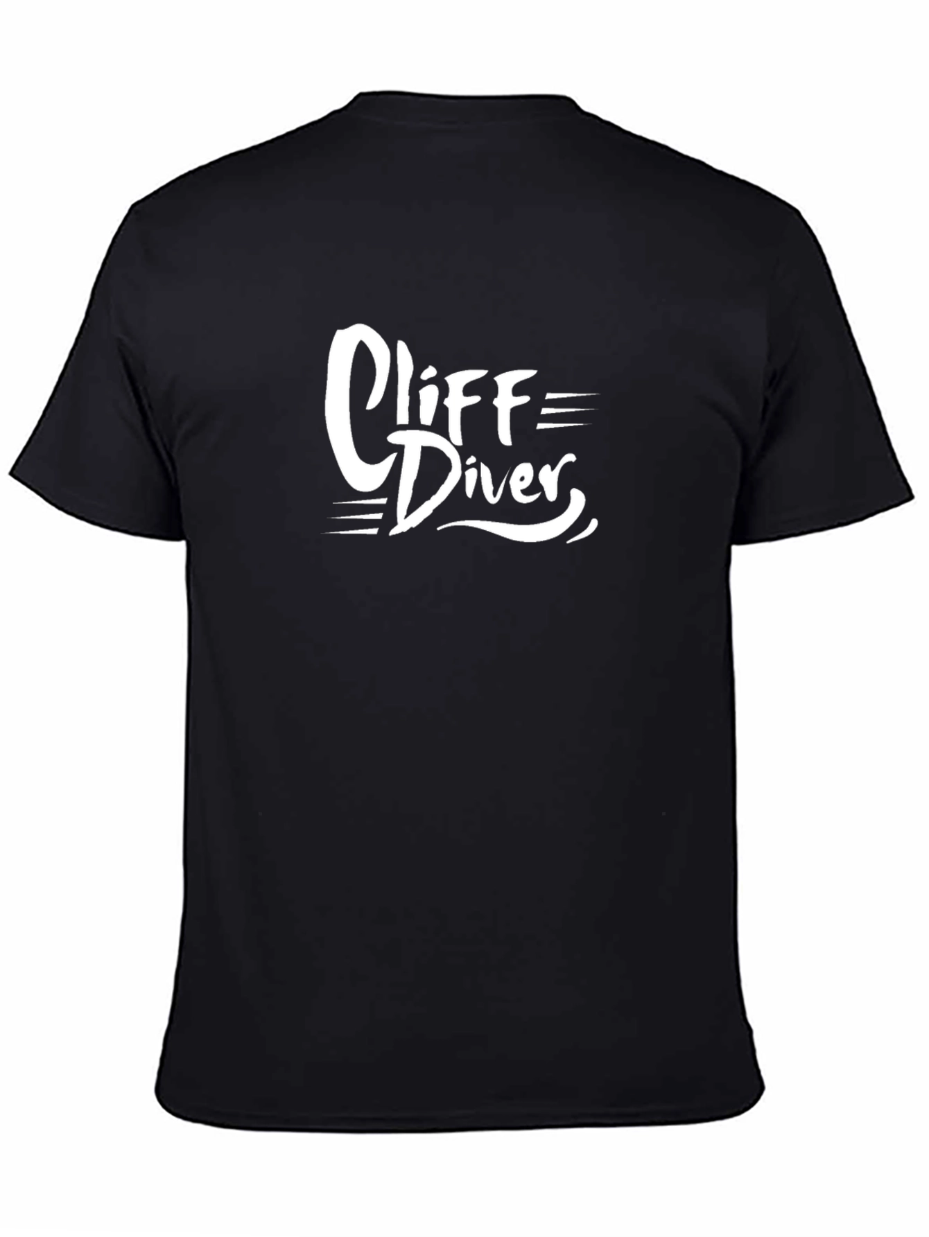 Cliff Diver Black Graphic Tee