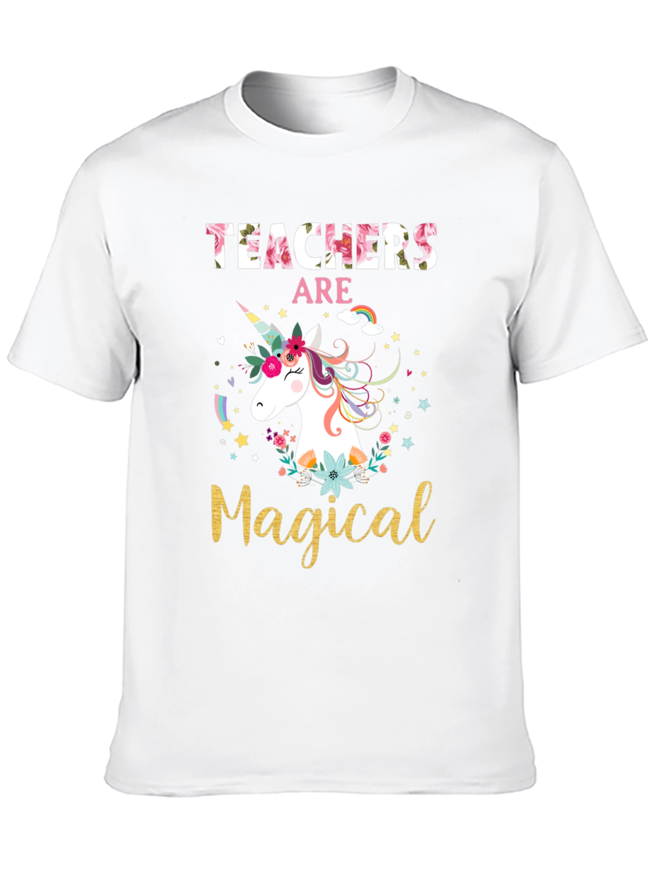 Teachers Are Magical Unicorn Graphic T-Shirt