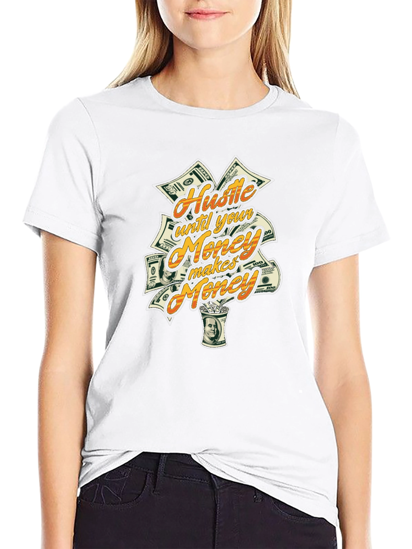 Hustle Until Your Money Makes Money Graphic Tee