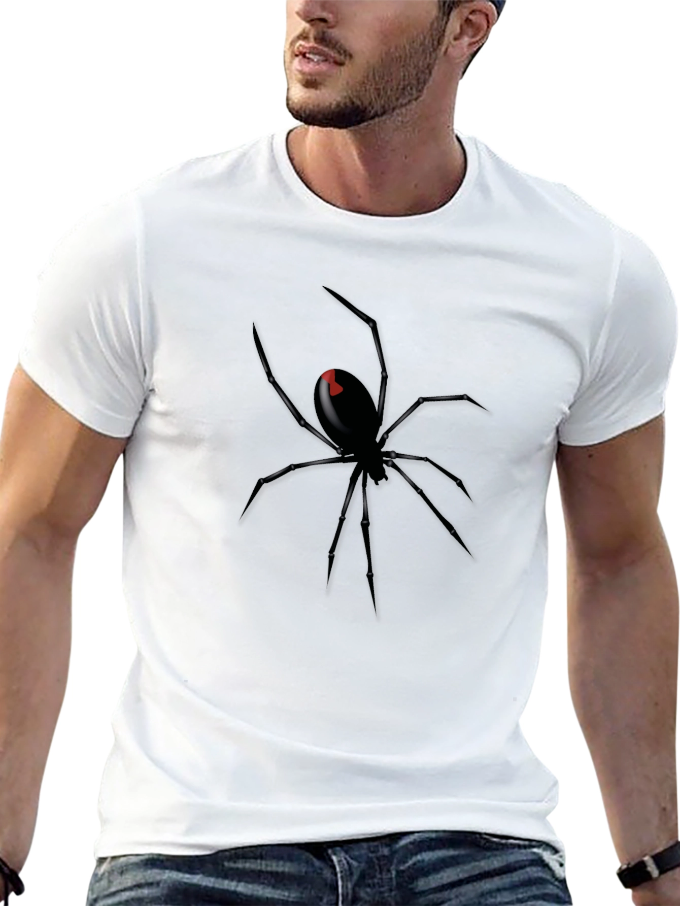 Black Widow Spider Graphic T-Shirt