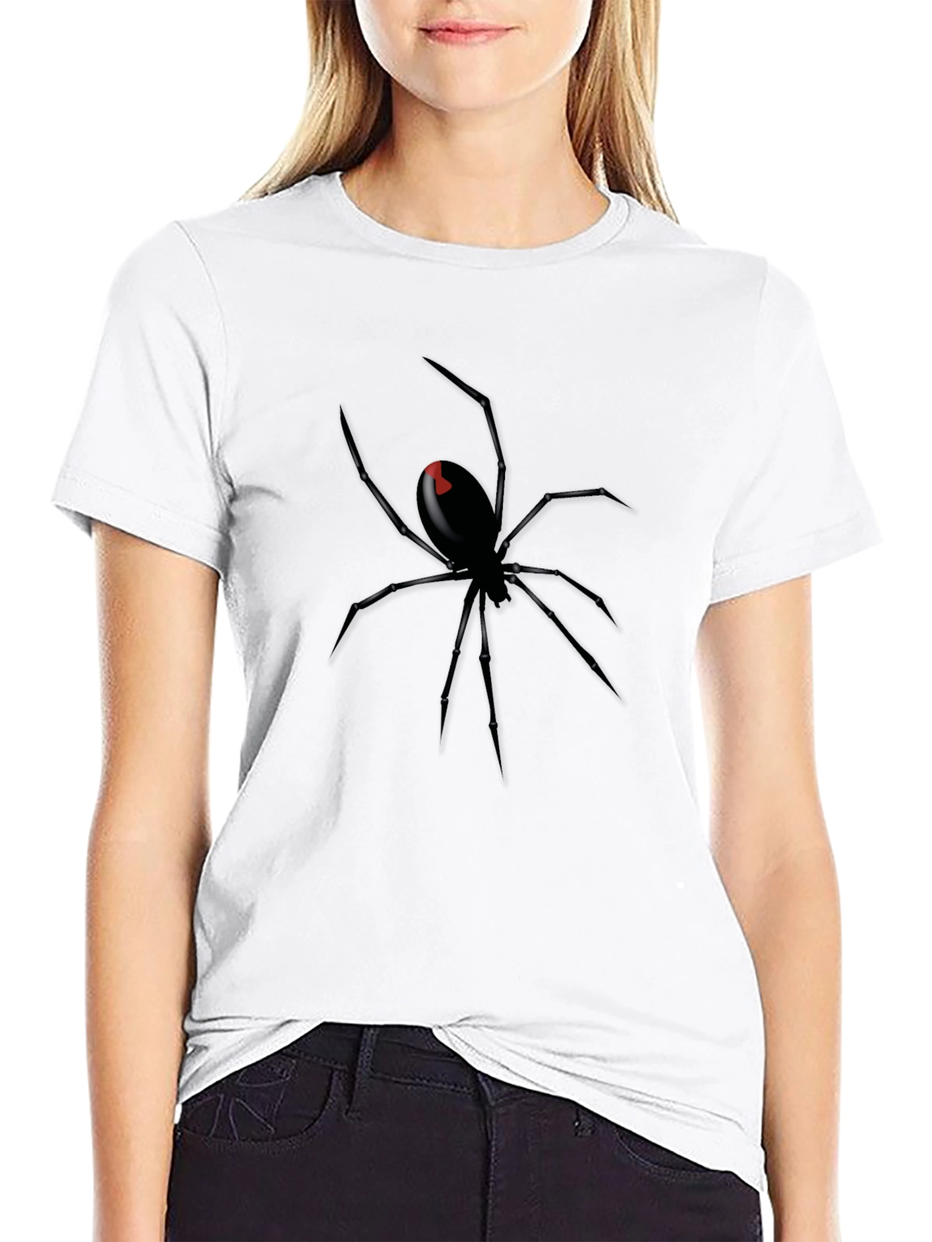 Black Widow Spider Graphic T-Shirt
