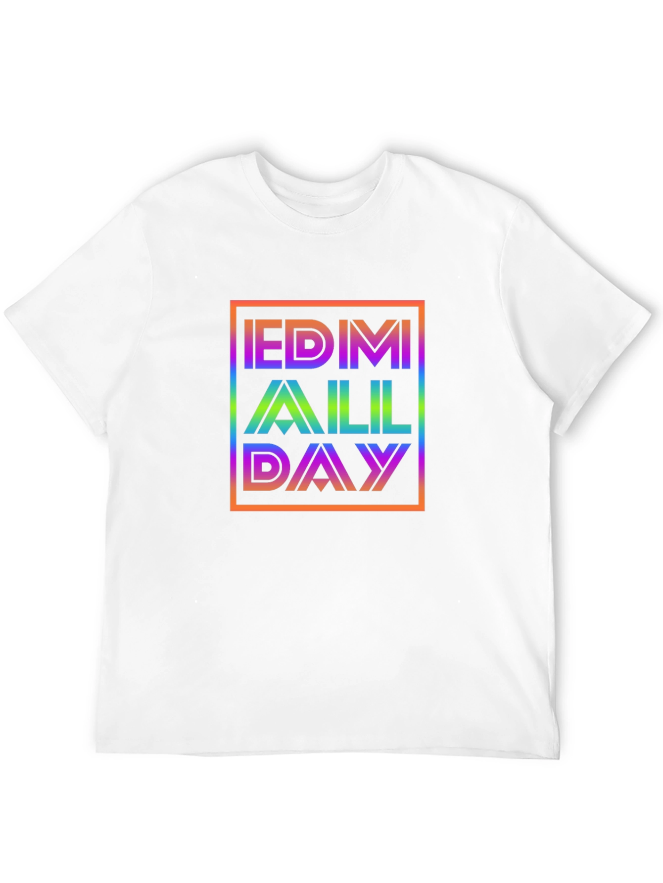 EDM All Day Rainbow Graphic Tee