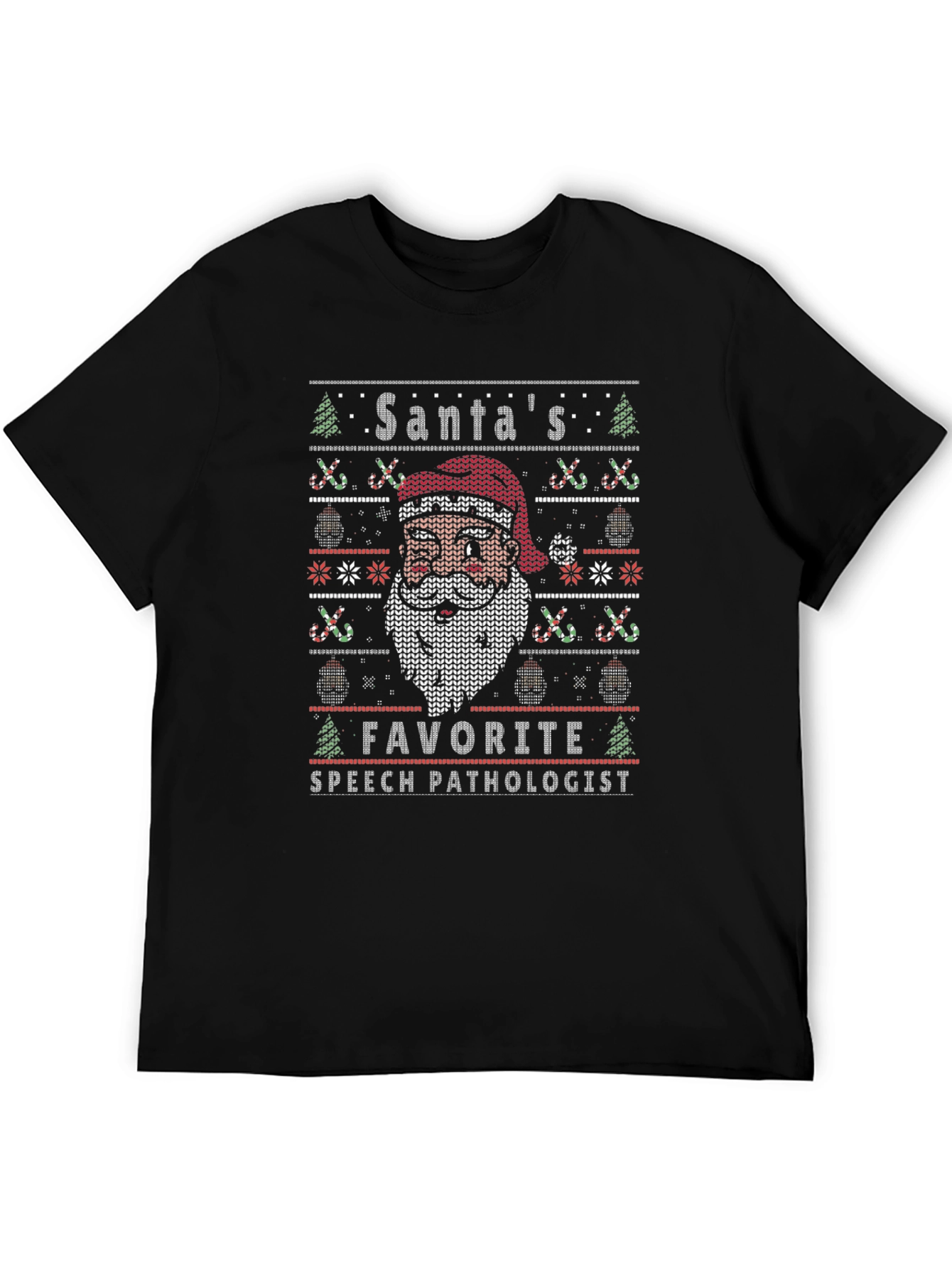Santas Favorite Speech Pathologist Christmas T-Shirt