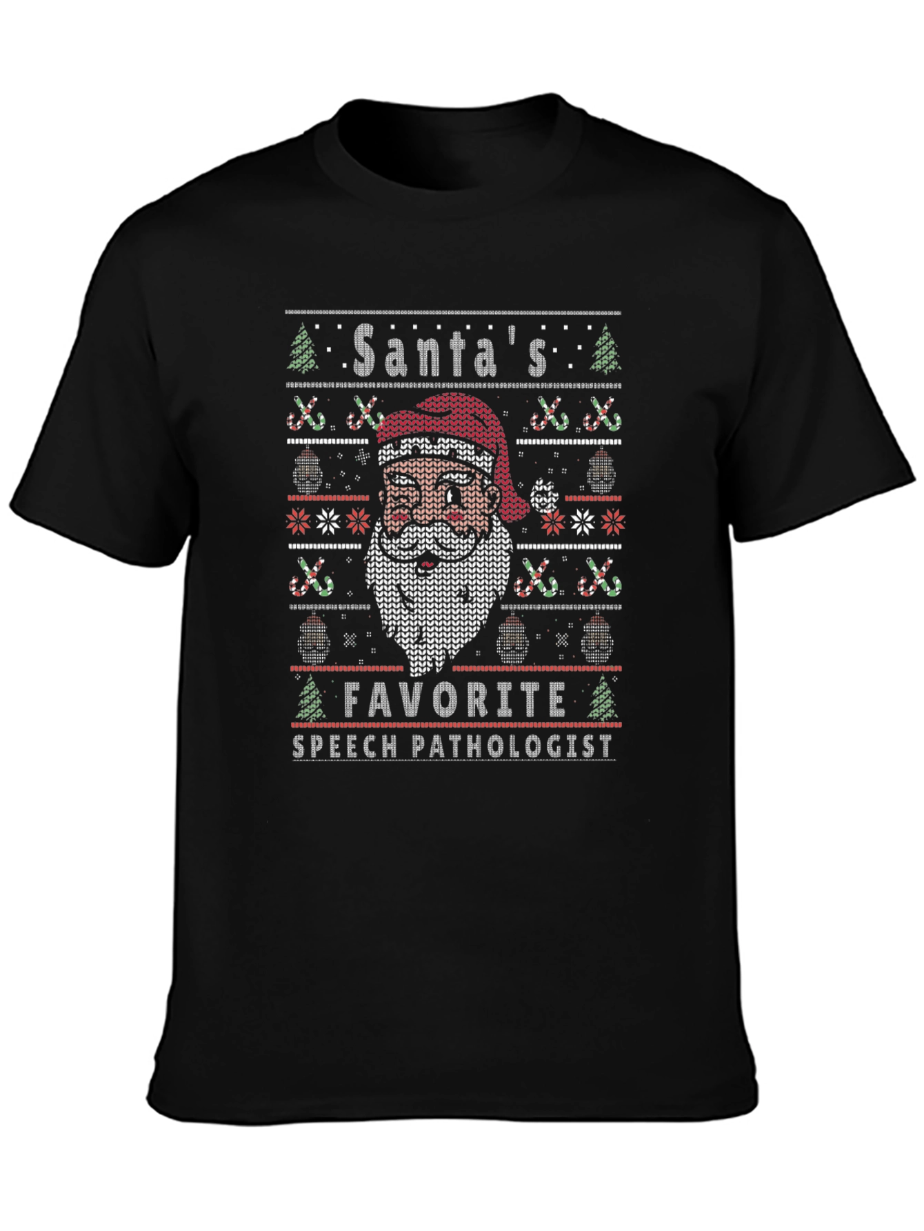 Santas Favorite Speech Pathologist Christmas T-Shirt