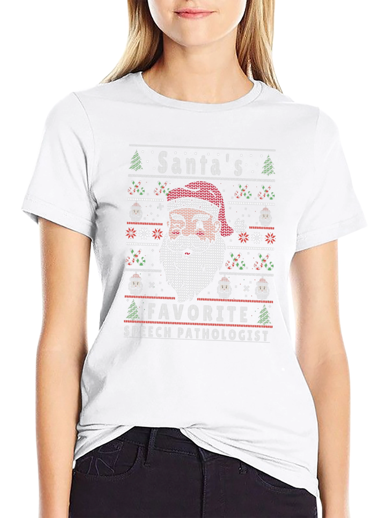 Santas Favorite Speech Pathologist Christmas T-Shirt