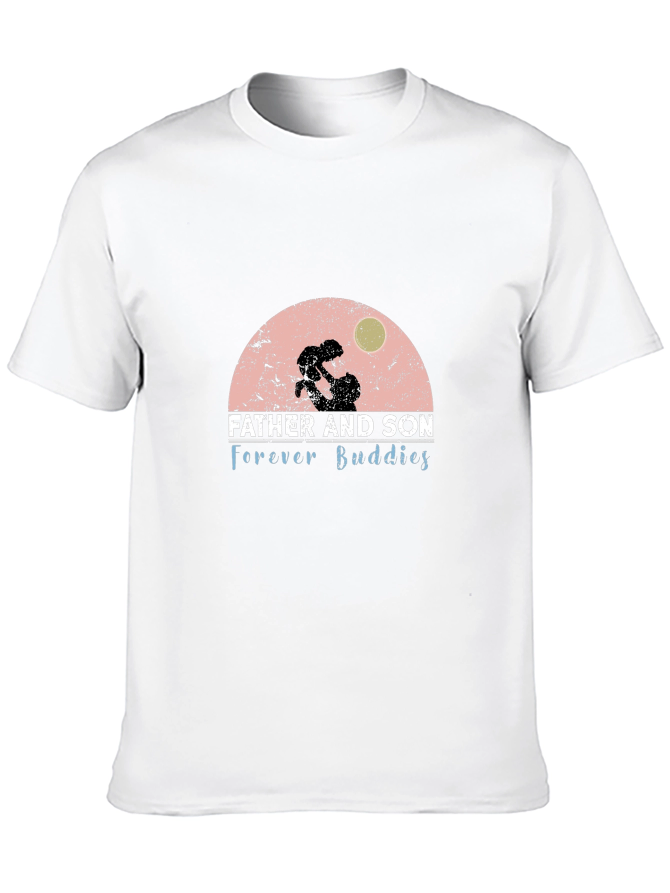 Father and Son Forever Buddies Black T-Shirt