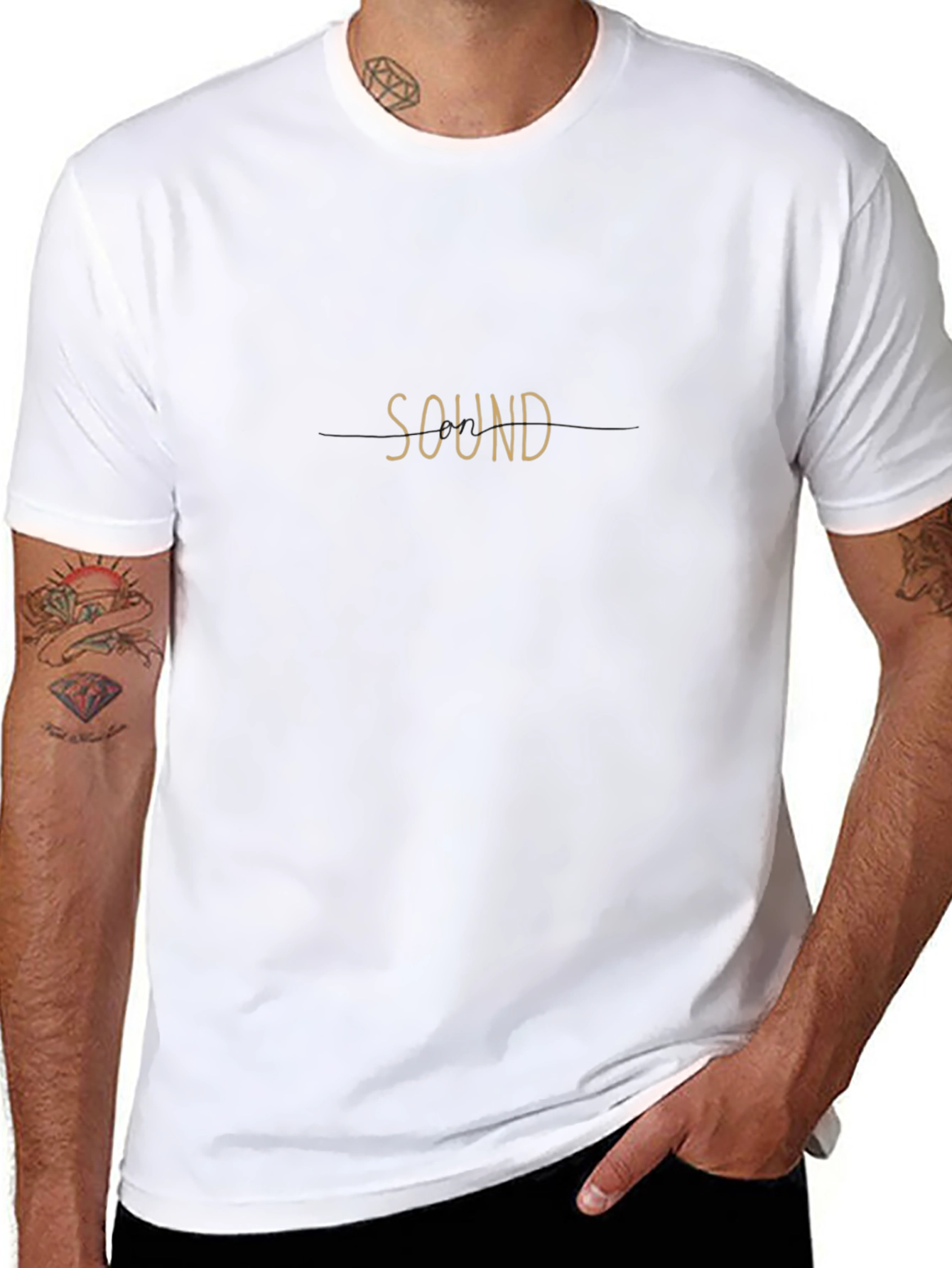 Sound Graphic Tee - Modern Minimalist Design