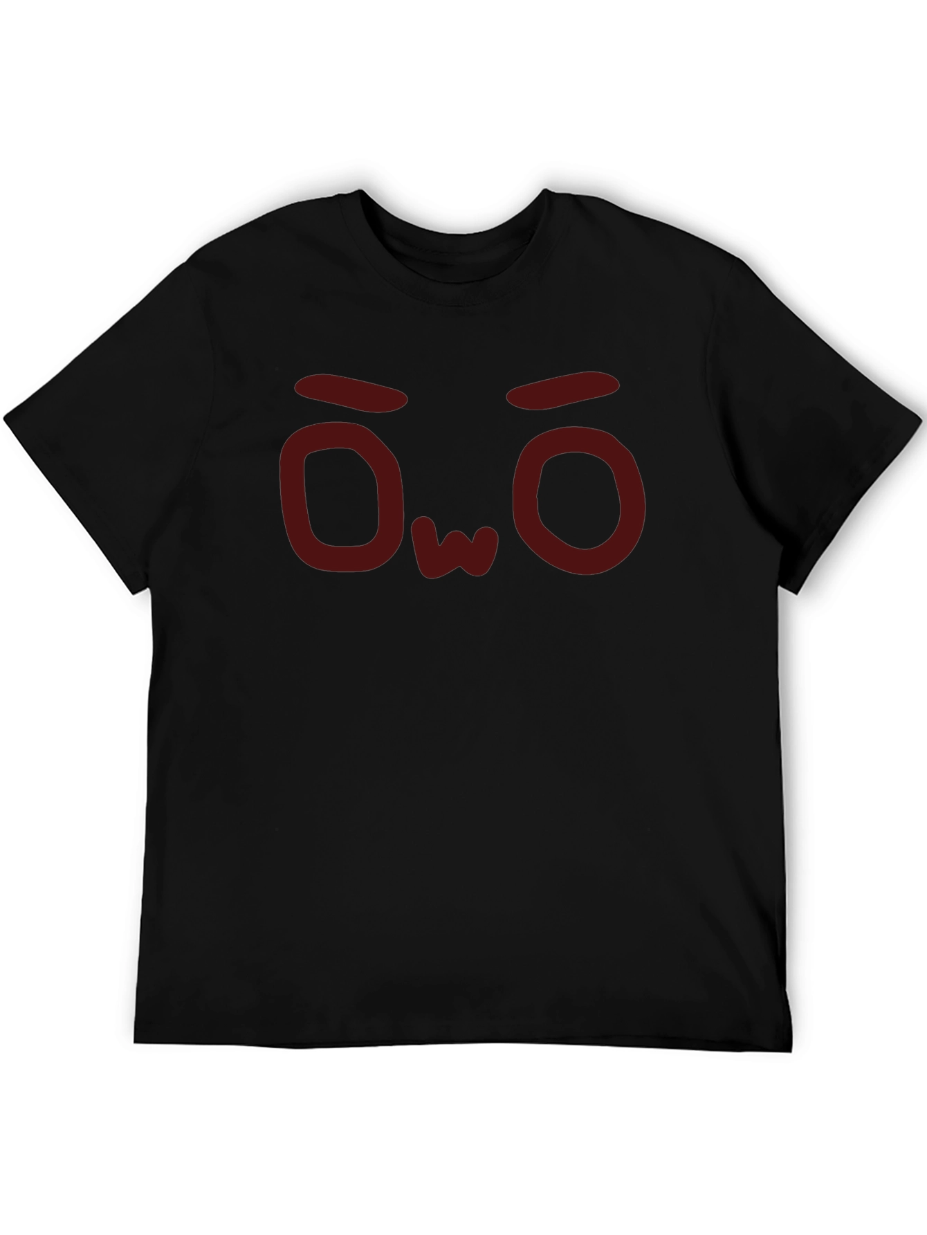 OwO Face Graphic Tee - Soft Cotton Casual Shirt