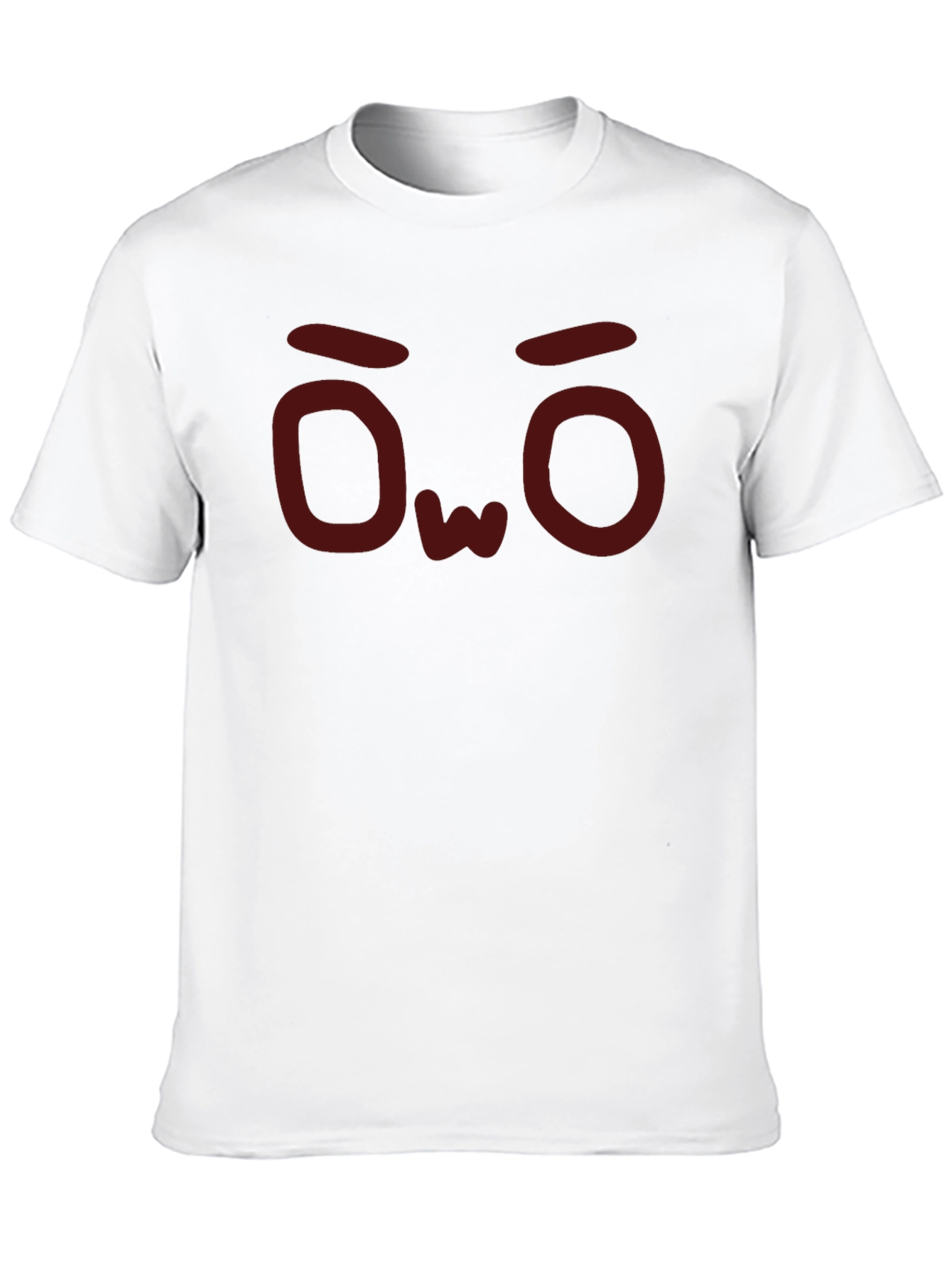 OwO Face Graphic Tee - Soft Cotton Casual Shirt