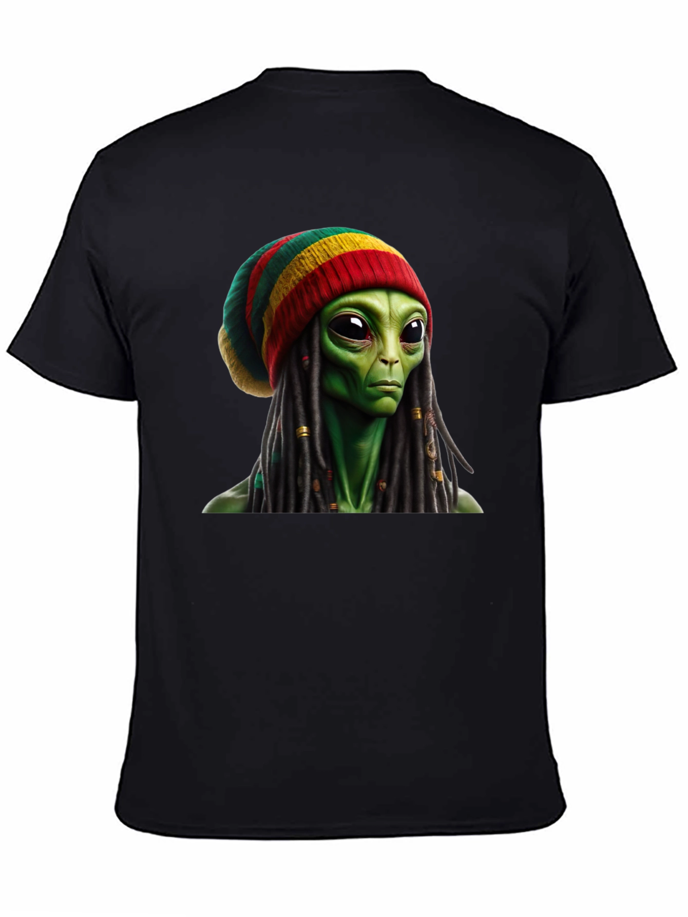 Rasta Alien T-Shirt - Unique Graphic Tee