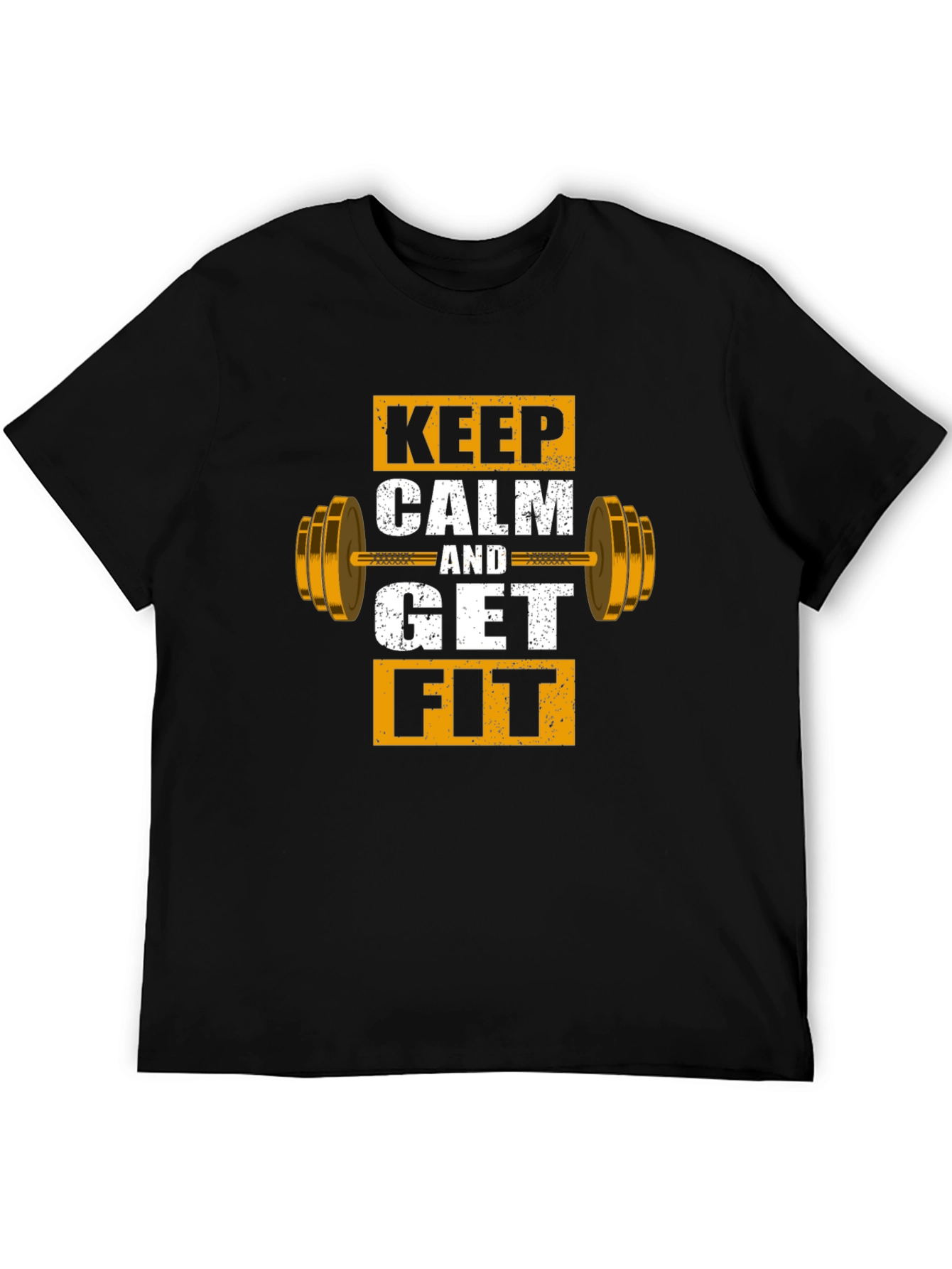 Keep Calm and Get Fit Graphic T-Shirt