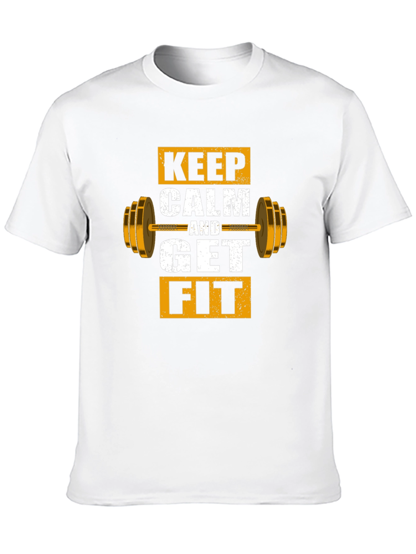 Keep Calm and Get Fit Graphic T-Shirt