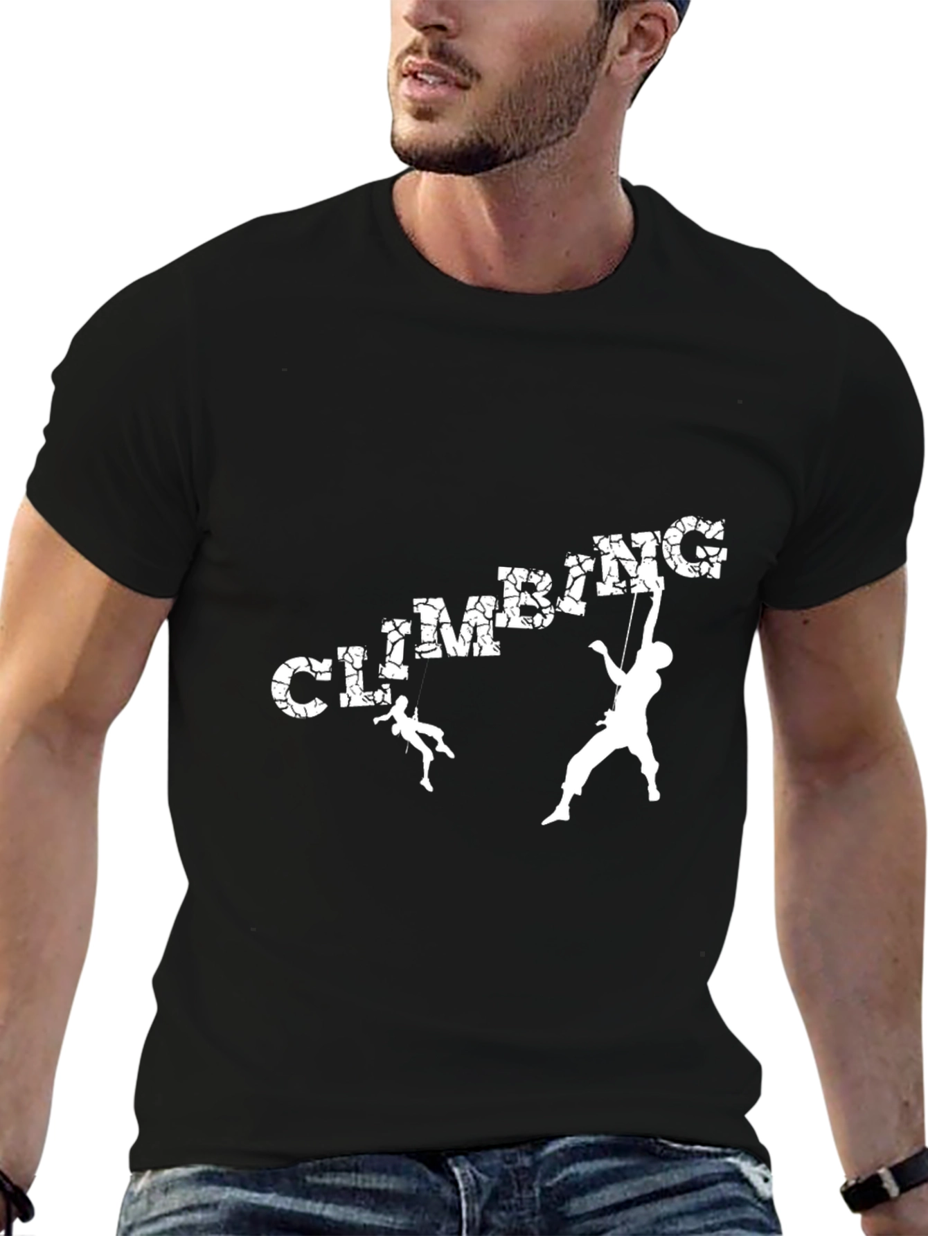 Climbing Graphic Tee - Black T-Shirt