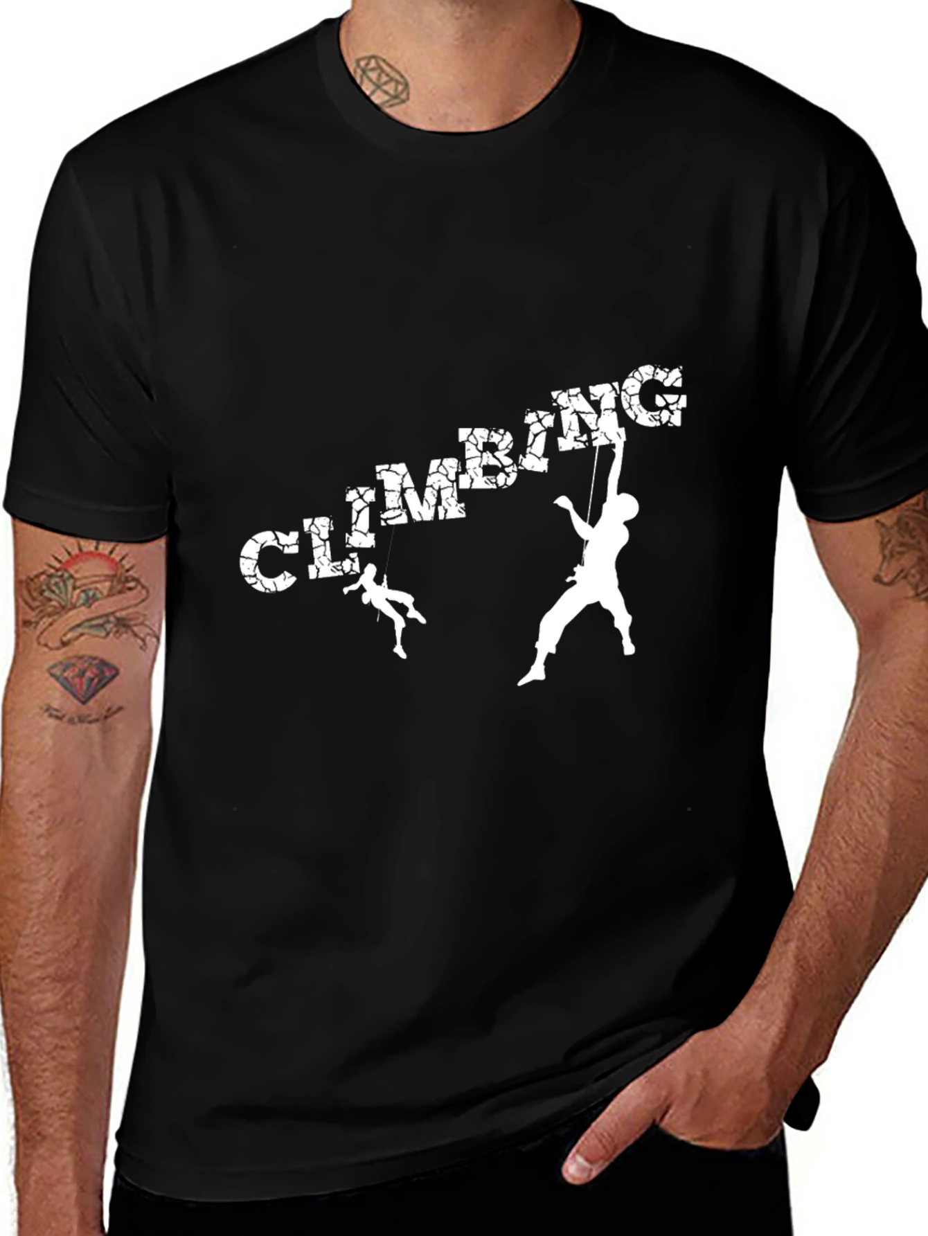 Climbing Graphic Tee - Black T-Shirt