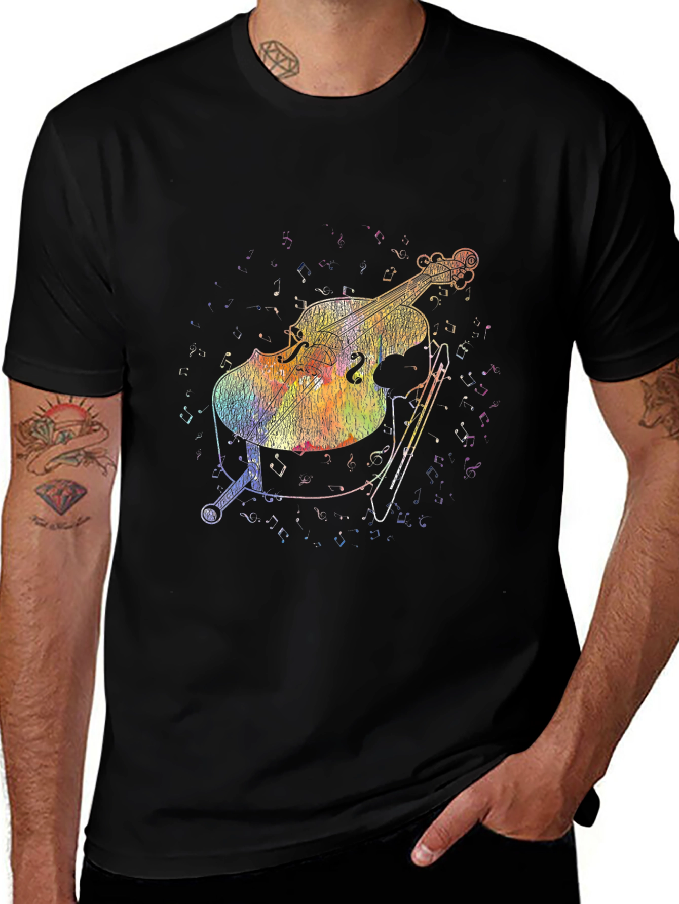 Musical Cello Graphic T-Shirt