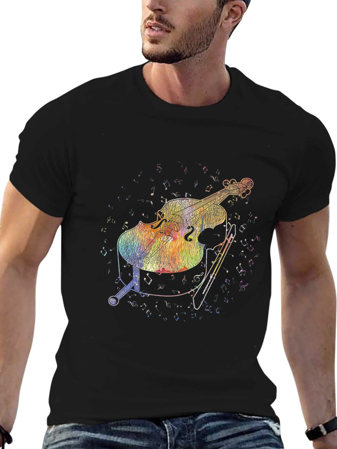 Musical Cello Graphic T-Shirt