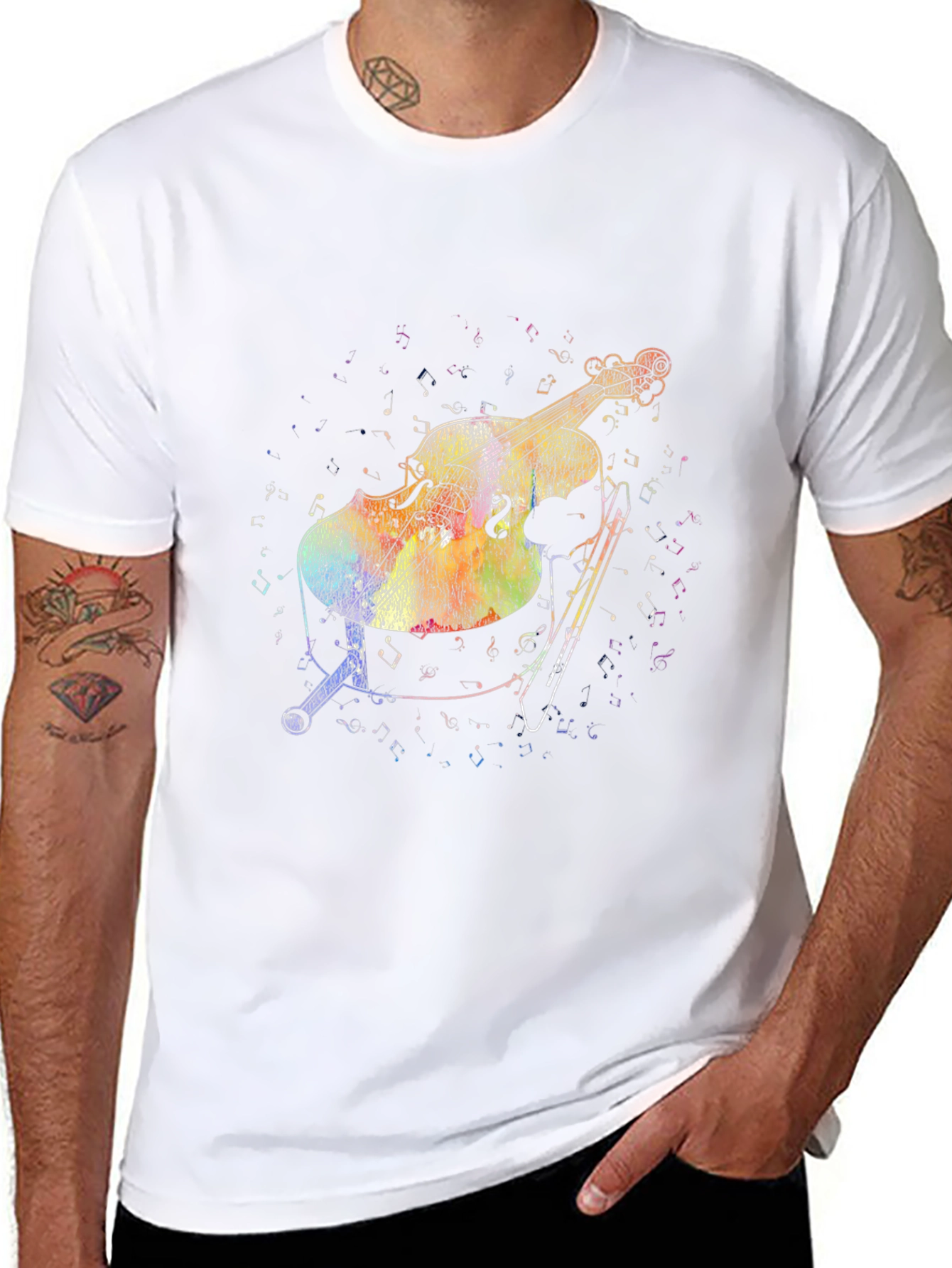 Musical Cello Graphic T-Shirt