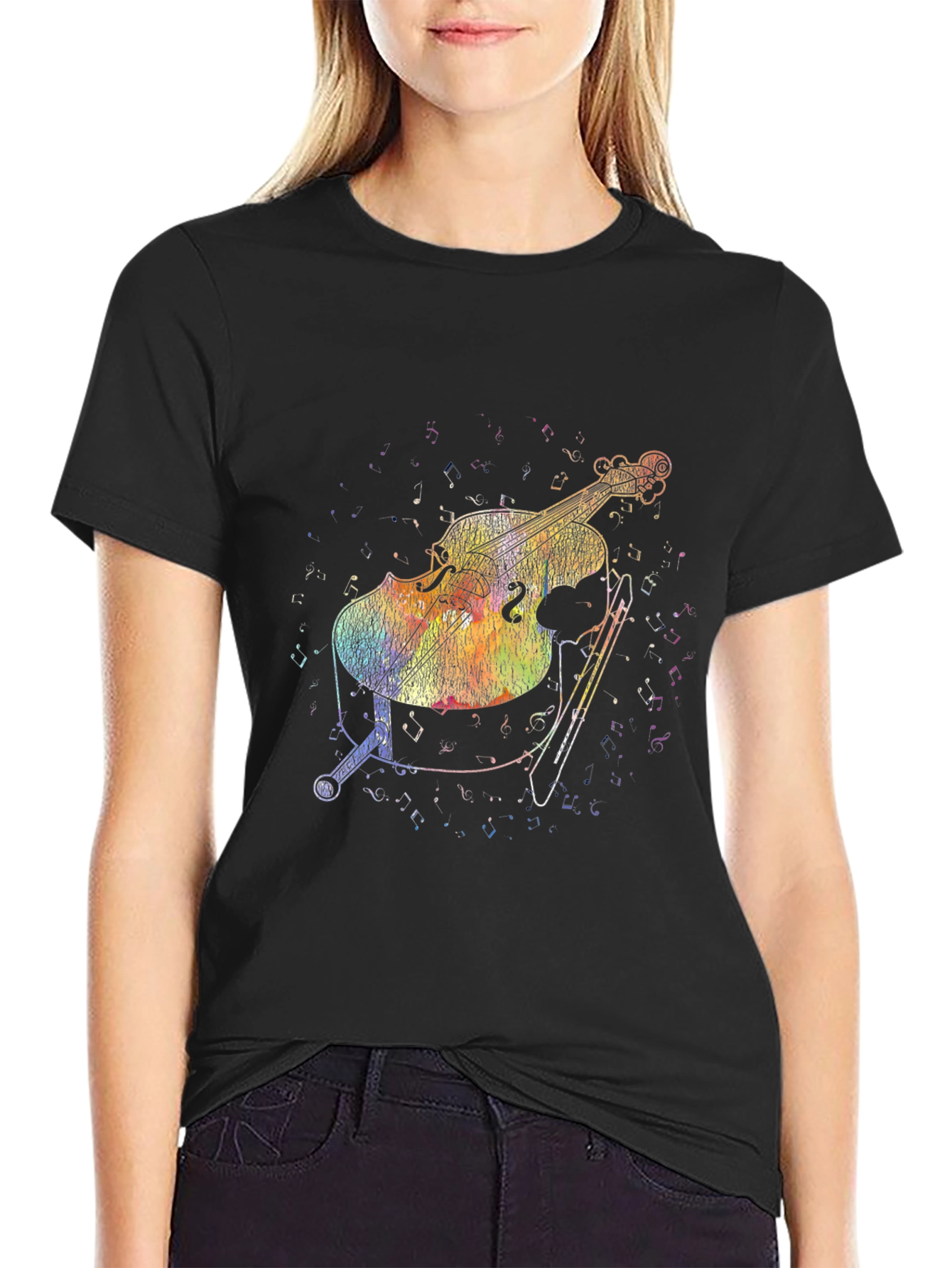 Musical Cello Graphic T-Shirt
