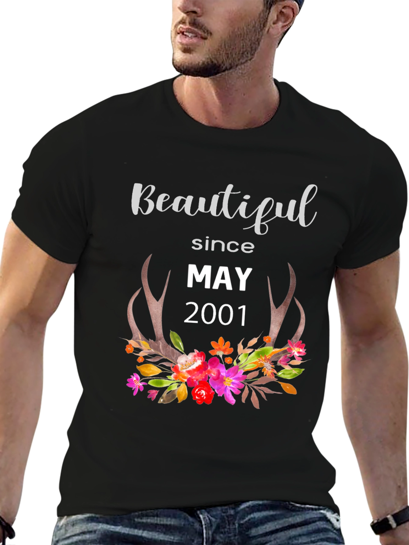 Beautiful Since May 2001 Floral T-Shirt