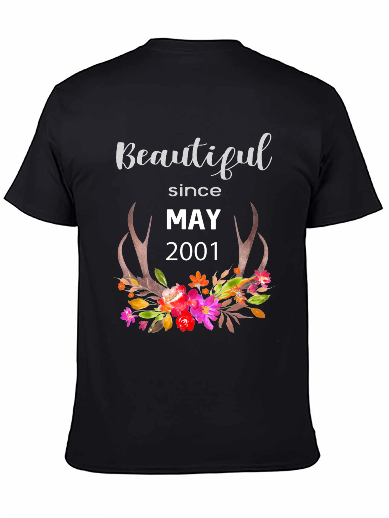 Beautiful Since May 2001 Floral T-Shirt