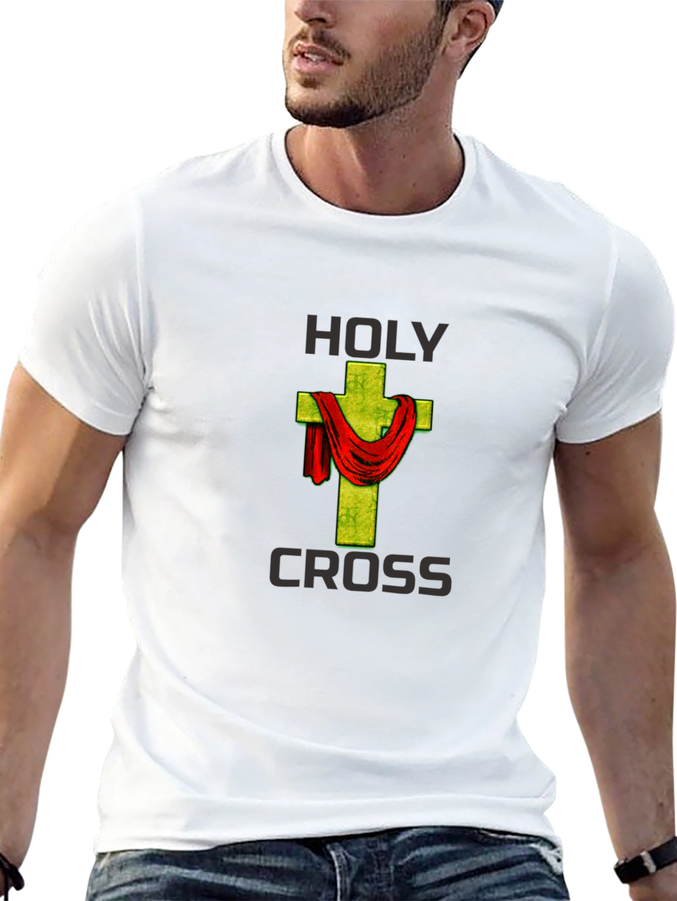 Holy Cross Graphic Tee - Religious Apparel