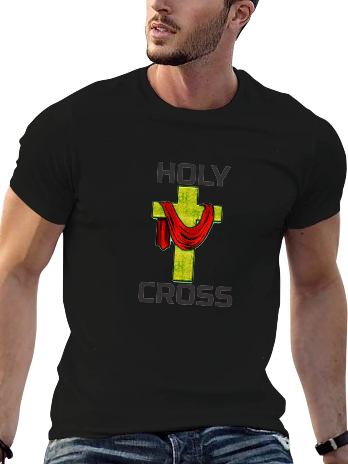 Holy Cross Graphic Tee - Religious Apparel