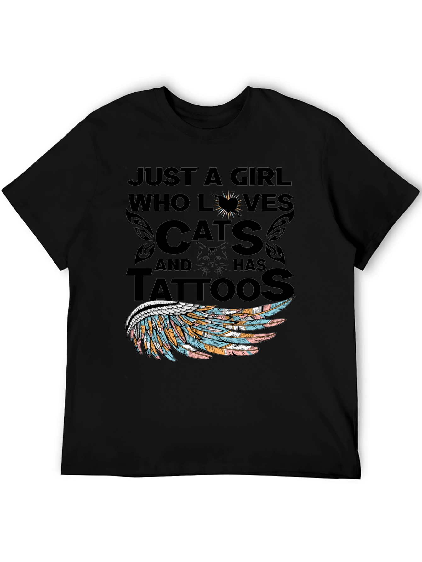 Cat Lover Tattoo T-Shirt