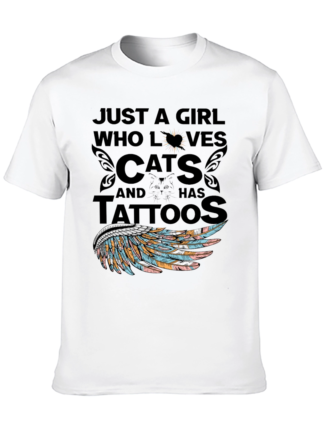 Cat Lover Tattoo T-Shirt