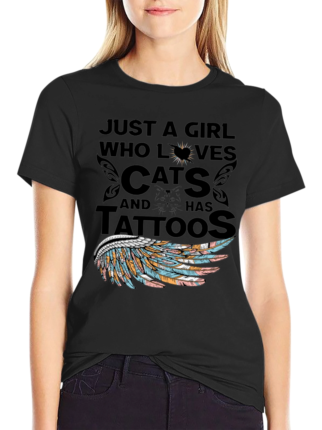 Cat Lover Tattoo T-Shirt