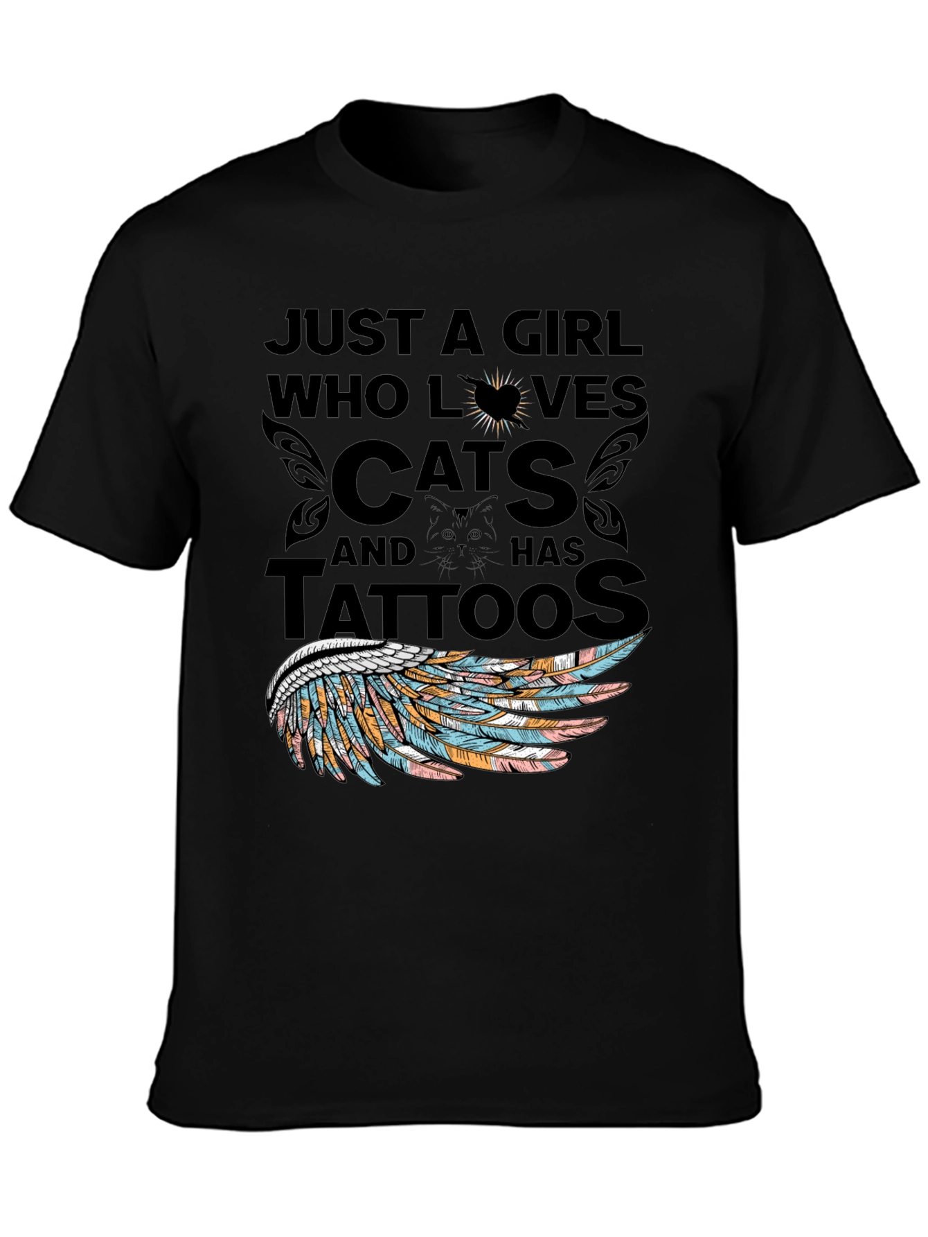 Cat Lover Tattoo T-Shirt