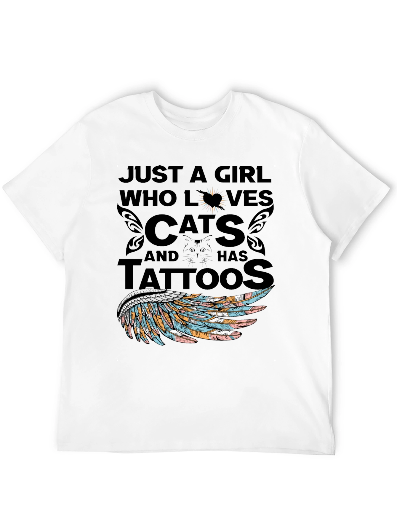 Cat Lover Tattoo T-Shirt