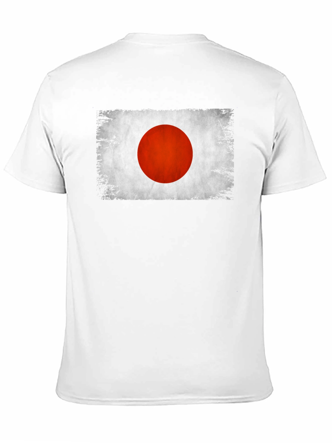 Japan Flag Graphic T-Shirt Distressed Look