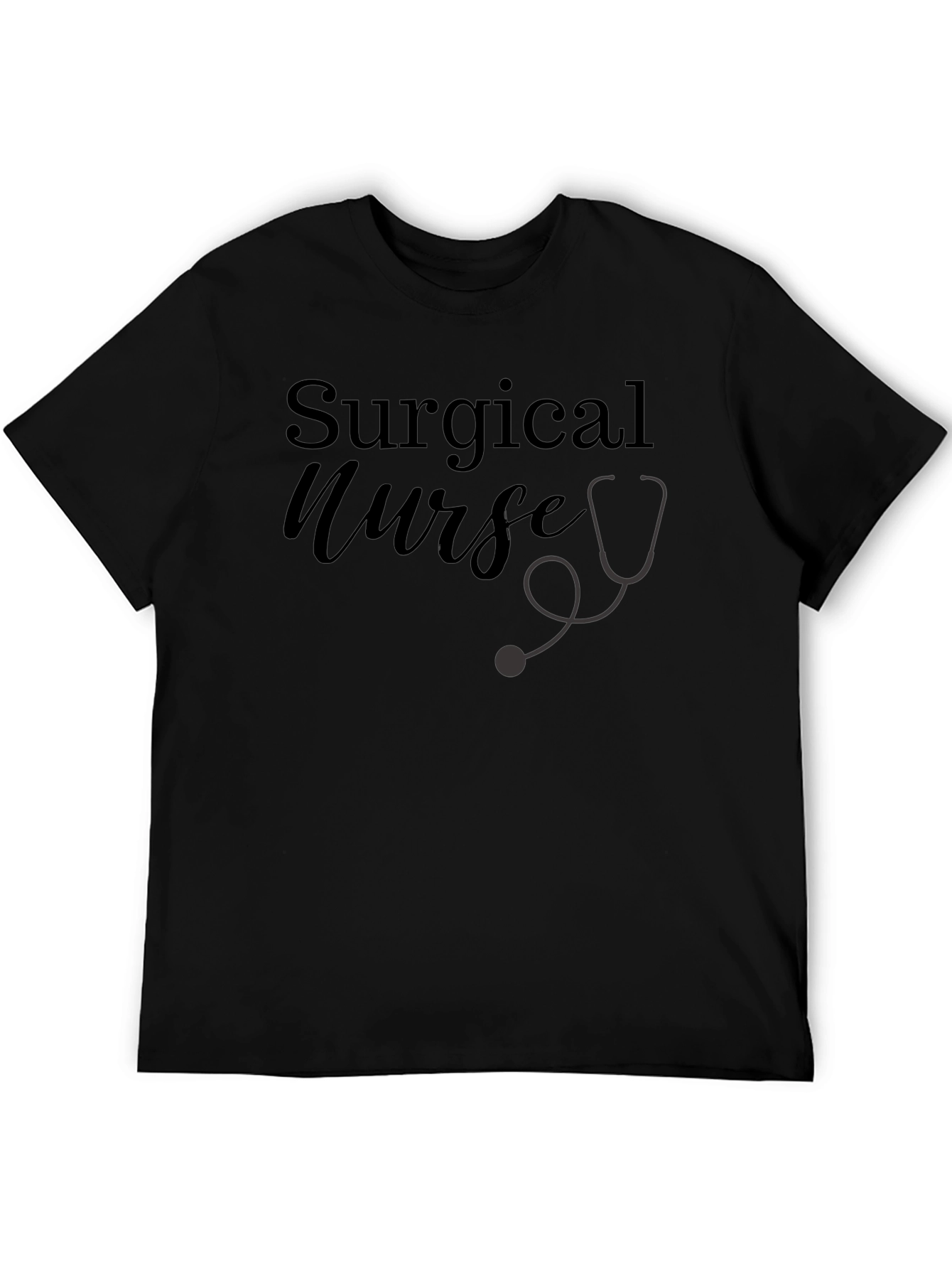 Surgical Nurse T-Shirt - Stethoscope Design