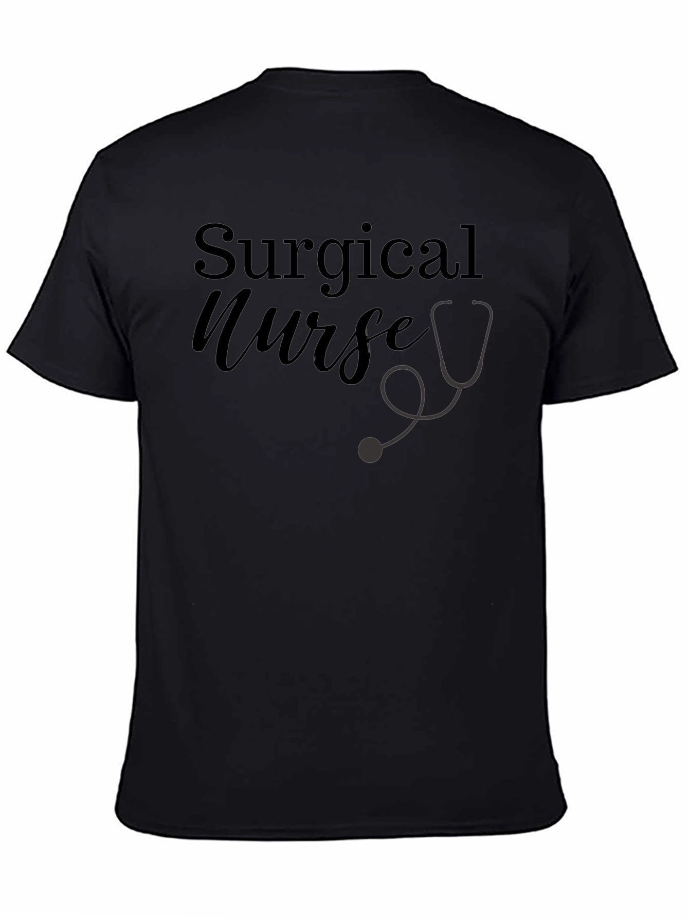 Surgical Nurse T-Shirt - Stethoscope Design