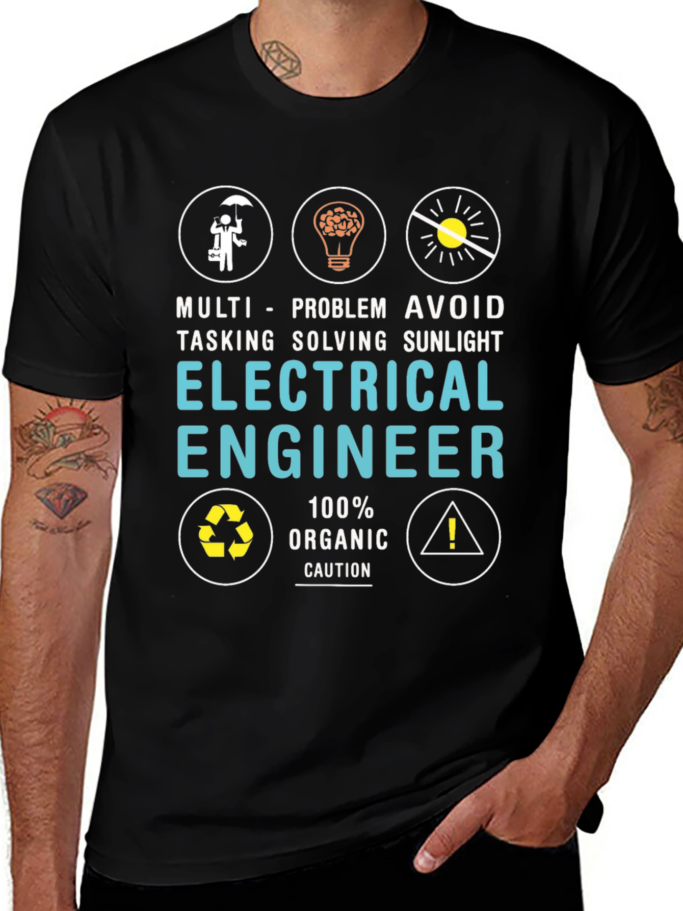 Electrical Engineer Graphic T-Shirt: Multi-Tasking Problem Solving
